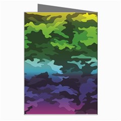 Rainbow Camouflage Greeting Card from ArtsNow.com Right