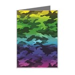 Rainbow Camouflage Mini Greeting Card