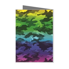 Rainbow Camouflage Mini Greeting Cards (Pkg of 8) from ArtsNow.com Left