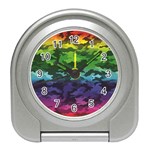 Rainbow Camouflage Travel Alarm Clock