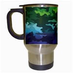 Rainbow Camouflage Travel Mug (White)