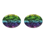 Rainbow Camouflage Cufflinks (Oval)