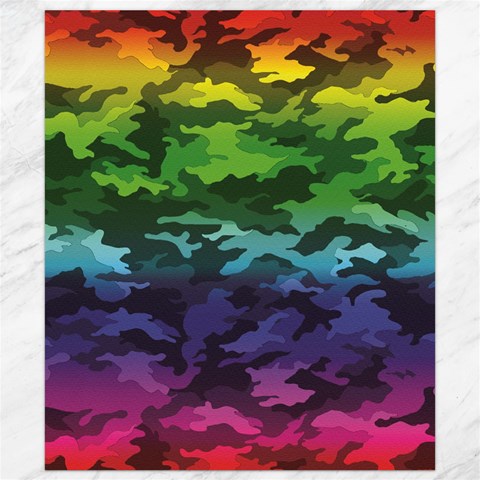 Rainbow Camouflage Canvas 8  x 10  from ArtsNow.com 8.15 x9.66  Canvas - 1