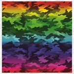 Rainbow Camouflage Canvas 12  x 12 