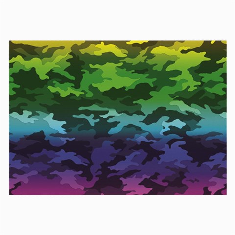 Rainbow Camouflage Large Glasses Cloth from ArtsNow.com Front