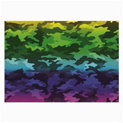 Rainbow Camouflage Large Glasses Cloth (2 Sides) from ArtsNow.com Front