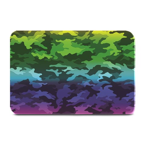 Rainbow Camouflage Plate Mat from ArtsNow.com 18 x12  Plate Mat