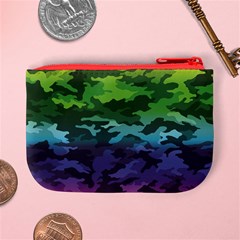 Rainbow Camouflage Mini Coin Purse from ArtsNow.com Back