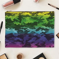 Rainbow Camouflage Cosmetic Bag (XL) from ArtsNow.com Front