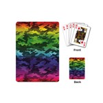 Rainbow Camouflage Playing Cards Single Design (Mini)