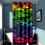 Rainbow Camouflage Shower Curtain 36  x 72  (Stall)