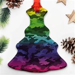 Rainbow Camouflage Ornament (Christmas Tree) 