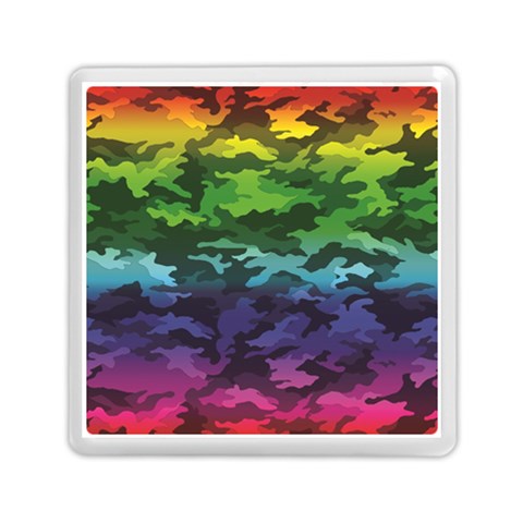 Rainbow Camouflage Memory Card Reader (Square) from ArtsNow.com Front