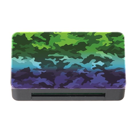 Rainbow Camouflage Memory Card Reader with CF from ArtsNow.com Front