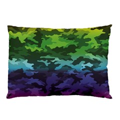 Rainbow Camouflage Pillow Case (Two Sides) from ArtsNow.com Front