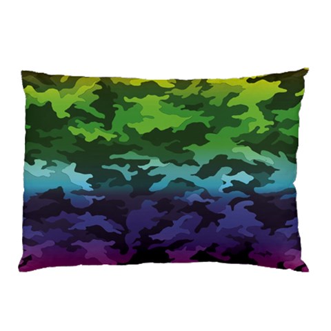 Rainbow Camouflage Pillow Case (Two Sides) from ArtsNow.com Back