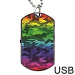 Rainbow Camouflage Dog Tag USB Flash (Two Sides)