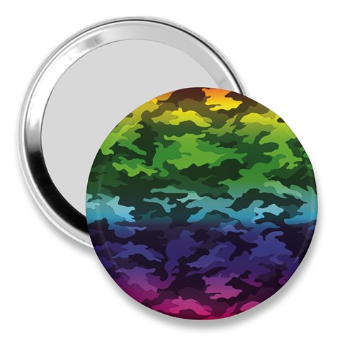 Rainbow Camouflage 3  Handbag Mirror from ArtsNow.com Front