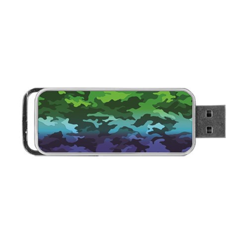 Rainbow Camouflage Portable USB Flash (One Side) from ArtsNow.com Front