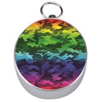 Rainbow Camouflage Silver Compass