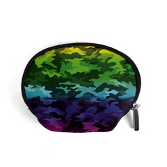 Rainbow Camouflage Accessory Pouch (Small) from ArtsNow.com Front