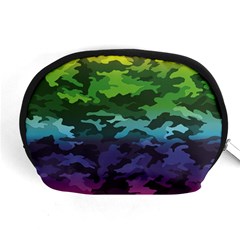 Rainbow Camouflage Accessory Pouch (Medium) from ArtsNow.com Front
