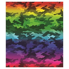 Rainbow Camouflage Drawstring Pouch (Small) from ArtsNow.com Front