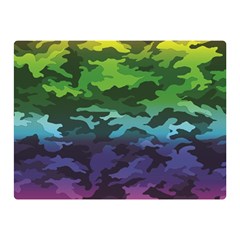 Rainbow Camouflage Double Sided Flano Blanket (Mini) from ArtsNow.com 35 x27  Blanket Back