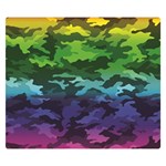 Rainbow Camouflage Double Sided Flano Blanket (Small)