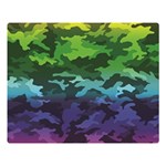 Rainbow Camouflage Double Sided Flano Blanket (Large)