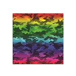 Rainbow Camouflage Satin Bandana Scarf