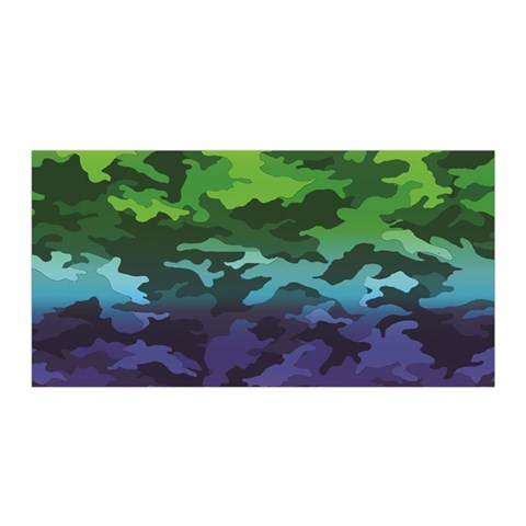 Rainbow Camouflage Satin Wrap from ArtsNow.com Front
