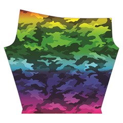 Rainbow Camouflage Yoga Cropped Leggings from ArtsNow.com Right