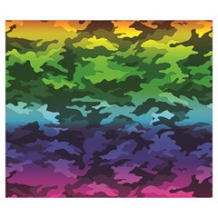 Rainbow Camouflage Zipper Large Tote Bag from ArtsNow.com Back