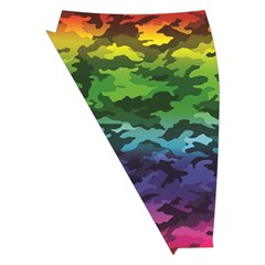 Rainbow Camouflage Midi Wrap Pencil Skirt from ArtsNow.com Front Left