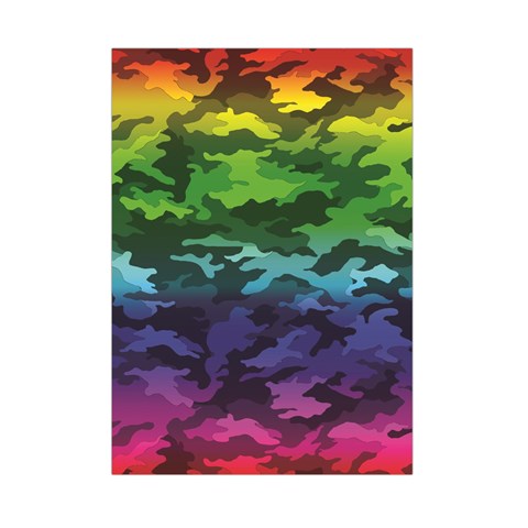 Rainbow Camouflage Small Tapestry from ArtsNow.com Front