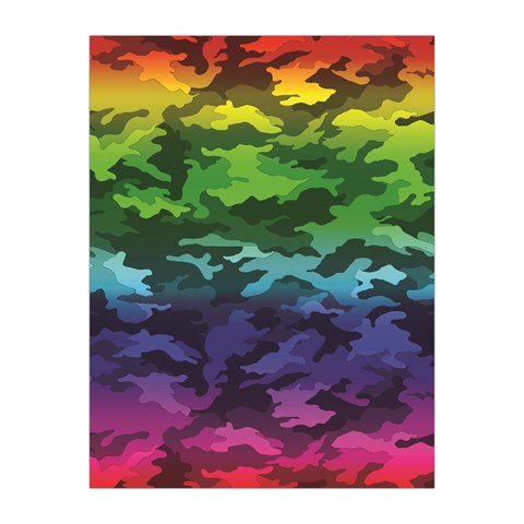 Rainbow Camouflage Medium Tapestry from ArtsNow.com Front