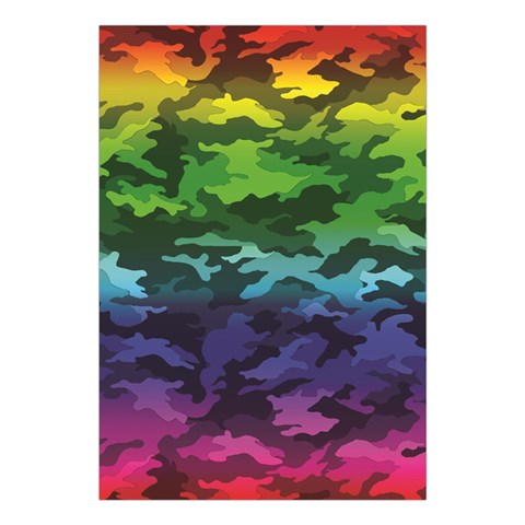 Rainbow Camouflage Large Tapestry from ArtsNow.com Front