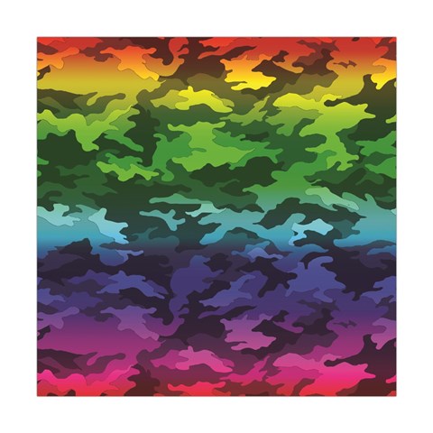 Rainbow Camouflage Square Tapestry (Large) from ArtsNow.com Front