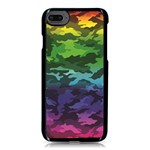 Rainbow Camouflage iPhone 8 Seamless Case (Black)