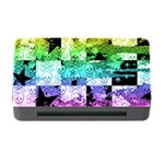 Rainbow Checker Skull Splatter Memory Card Reader with CF