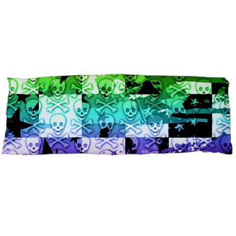Rainbow Checker Skull Splatter Body Pillow Case (Dakimakura) from ArtsNow.com Body Pillow Case