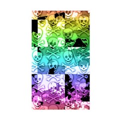 Rainbow Checker Skull Splatter Duvet Cover Double Side (Single Size) from ArtsNow.com Front