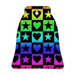 Rainbow Hearts & Stars Ornament (Bell)