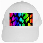 Rainbow Leopard White Cap