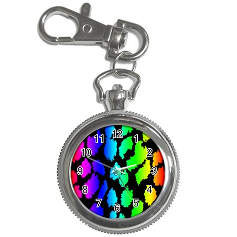 Rainbow Leopard Key Chain Watch from ArtsNow.com Front