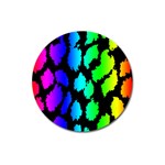 Rainbow Leopard Magnet 3  (Round)