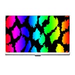 Rainbow Leopard Business Card Holder
