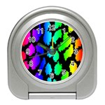 Rainbow Leopard Travel Alarm Clock