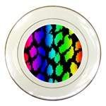 Rainbow Leopard Porcelain Plate